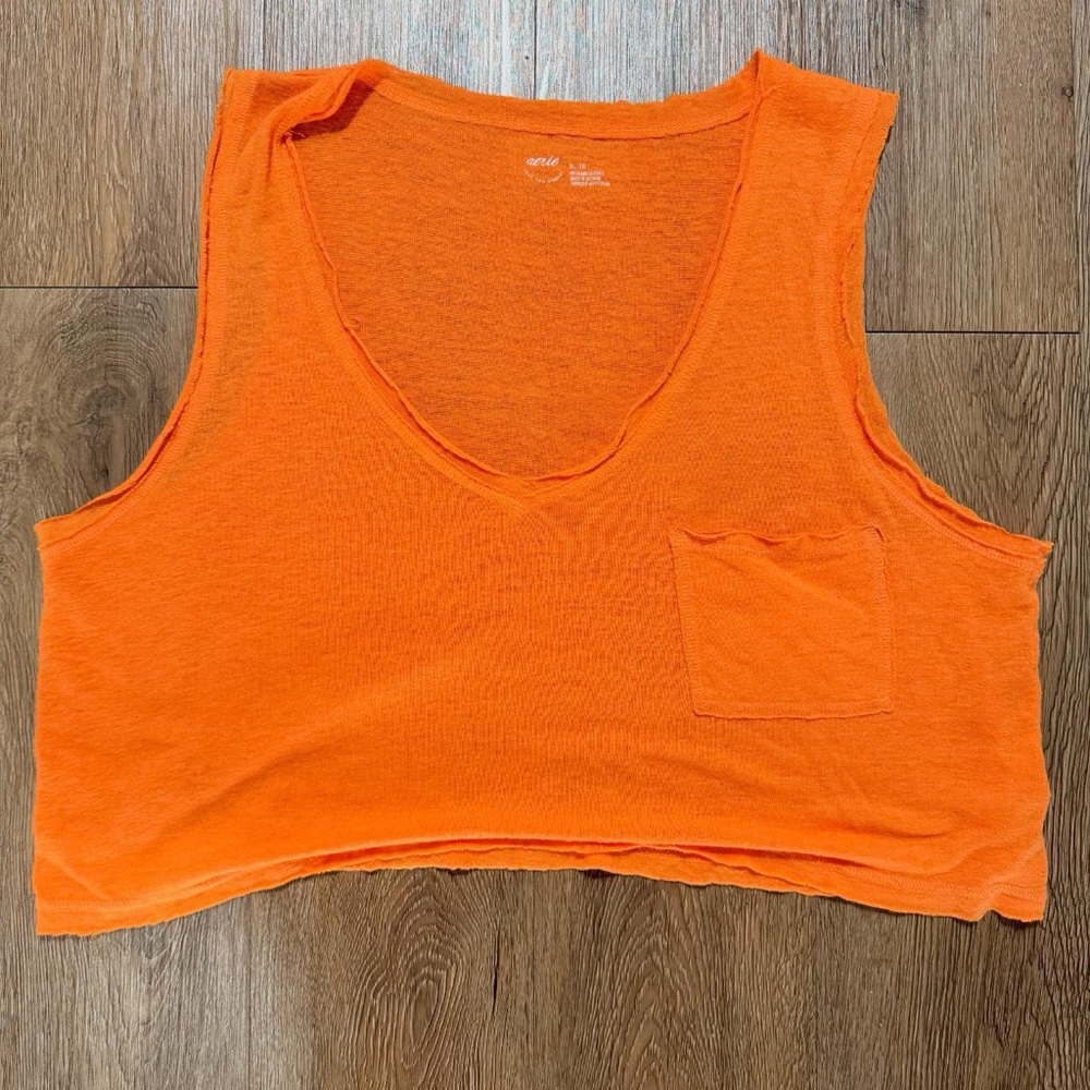 Orange Sleeveless Tank